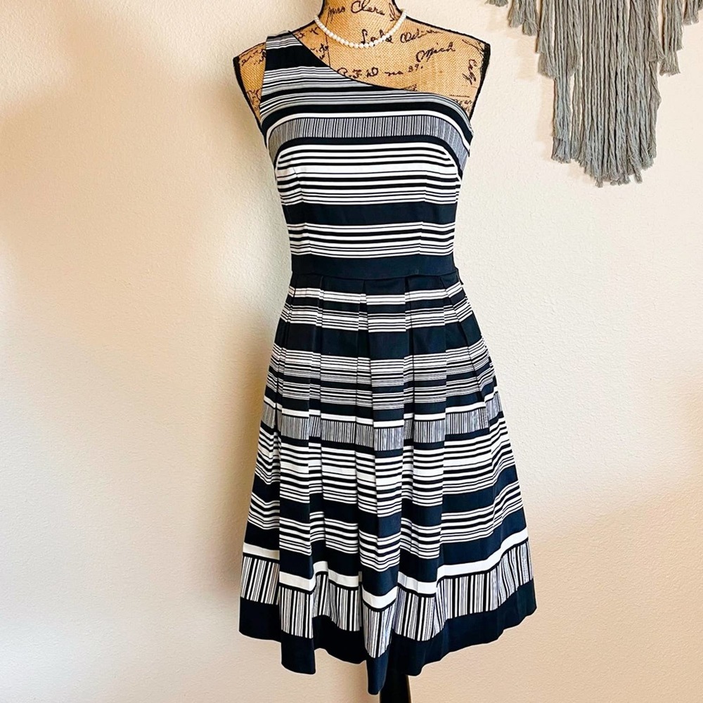 Striped One-Shoulder Sundress